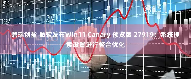 鼎瑞创盈 微软发布Win11 Canary 预览版 27919：系统搜索设置进行整合优化
